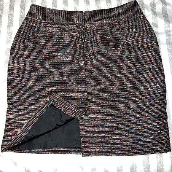 Ann Taylor Loft Tweed Multicolor smart casual preppy quirky  Skirt 8 Petite - Picture 6 of 10